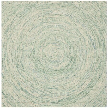 Safavieh 4 x 4 ft. Ikat Hand Tufted Square Area RugIvory & Blue IKT635A-4SQ